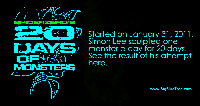 Spiderzero Simon Lee 20 DAYS of MONSTERS