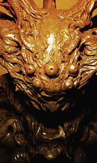simon lee spiderzero sculpture dragon head